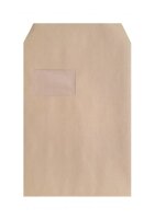 Versandtasche DIN C4, natron, mit Fenster