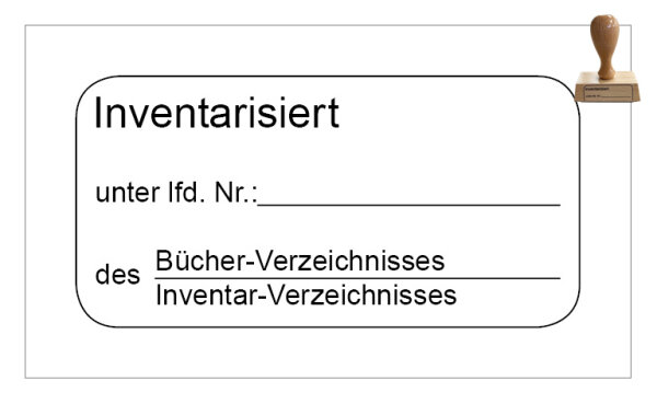 Stempel "Inventarisiert"