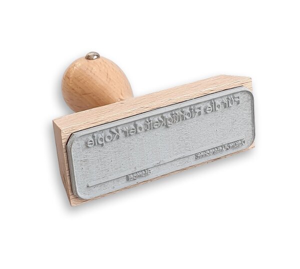 Stempel "F&uuml;r die Richtigkeit der Kopie"