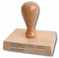 Stempel "Beglaubigung f&uuml;r das Zeugnis der...