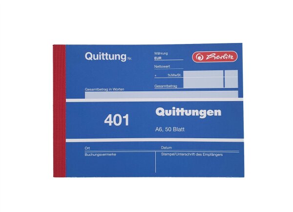 Quittungsblock einfach