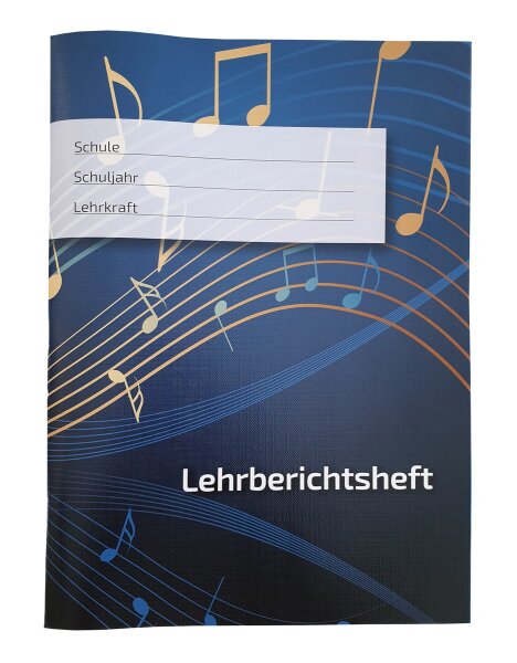 Lehrberichtsheft f&uuml;r den Musikunterricht, f&uuml;r den Einzel- oder Gruppenunterricht