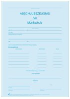 Abschlusszeugnis Musikschule