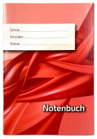 Notenbuch, 1 Doppelseite je Sch&uuml;ler/in, f&uuml;r 22...