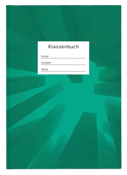 Klassenbuch f&uuml;r 1 Schuljahr, Wochenberichte von Montag bis Freitag, mit st&uuml;ndlichem Anwesenheitsnachweis