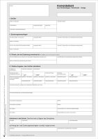 Anmeldeblatt zum Sch&uuml;lerbogen, DIN A4/2