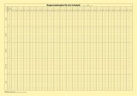 Hauptstundenplan, 20 Klassen, Karton gelb, DIN A2,...