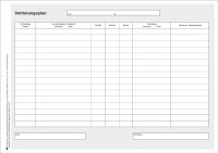 Vertretungsplan, DIN A4, quer, 3-fach-selbstdurchschreibend