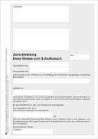 Mitteilung &uuml;ber R&uuml;ckstellung