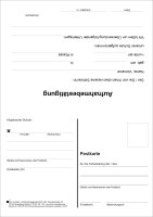 Klappkarte Sch&uuml;ler&uuml;berweisung /...