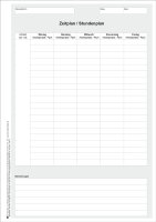 Stundenplan Ganztagsangebote, Mo-Fr, offene...