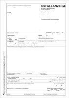 Unfallanzeige f&uuml;r Kinder in Tageseinrichtungen,...