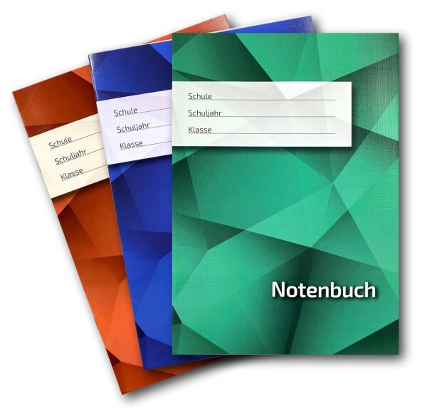 Notenbuch f&uuml;r 13 F&auml;cher, ohne Kopfnoten