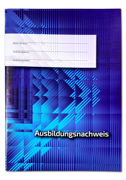 Ausbildungsnachweis / Berichtsheft f&uuml;r die Berufsschule, w&ouml;chentlicher Eintrag, kaufm&auml;nnische Ausbildung