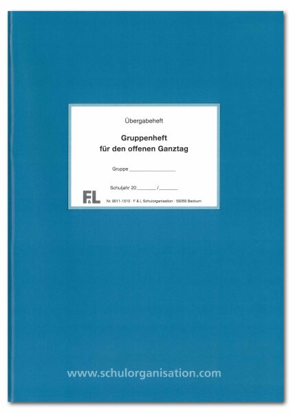 F&L Gruppenheft f&uuml;r den offenen Ganztag, blau