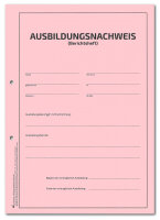 Ausbildungsnachweis / Berichtsheft als Abrei&szlig;block...