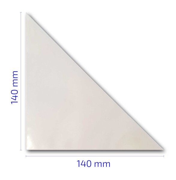 Selbstklebe-Dreiecktasche, Kunststoff, transparent, gro&szlig;